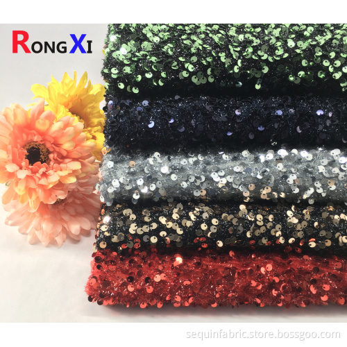 Fabric Manufacturers Velvet Fabric Sequin Spandex Fabric